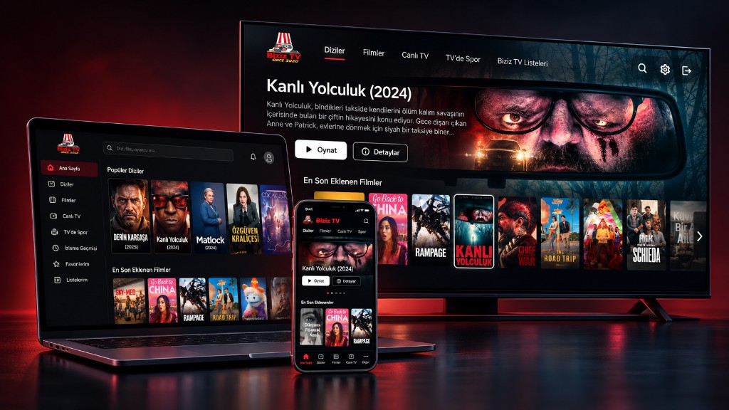 Biziz TV Windows Player, Android TV ve mobil IPTV uygulamaları