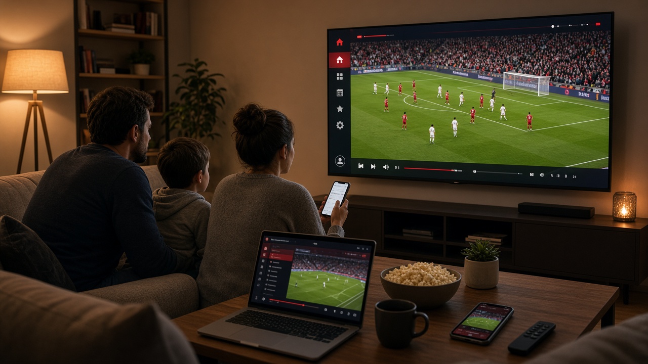 Salonda Android TV ile IPTV üzerinden spor ve film izleme